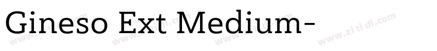 Gineso Ext Medium字体转换